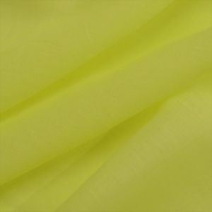 Tecido Cambraia Voil de Algodão Italiana, Cor Amarelo Limão, Pantone: 12-0742 TCX Lemon Verbena 