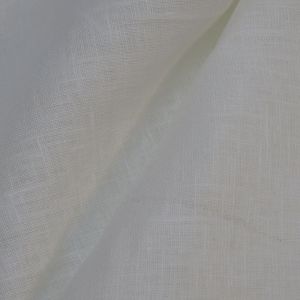 Tecido Cambraia de Linho Puro Cor Off White, Pantone: 11-0602TCX Snow White 