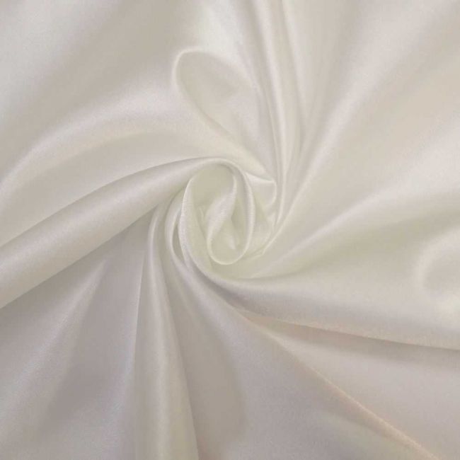 Tecido Cetim Bucol Premium Off White, Pantone: 11-0602TCX Snow White  