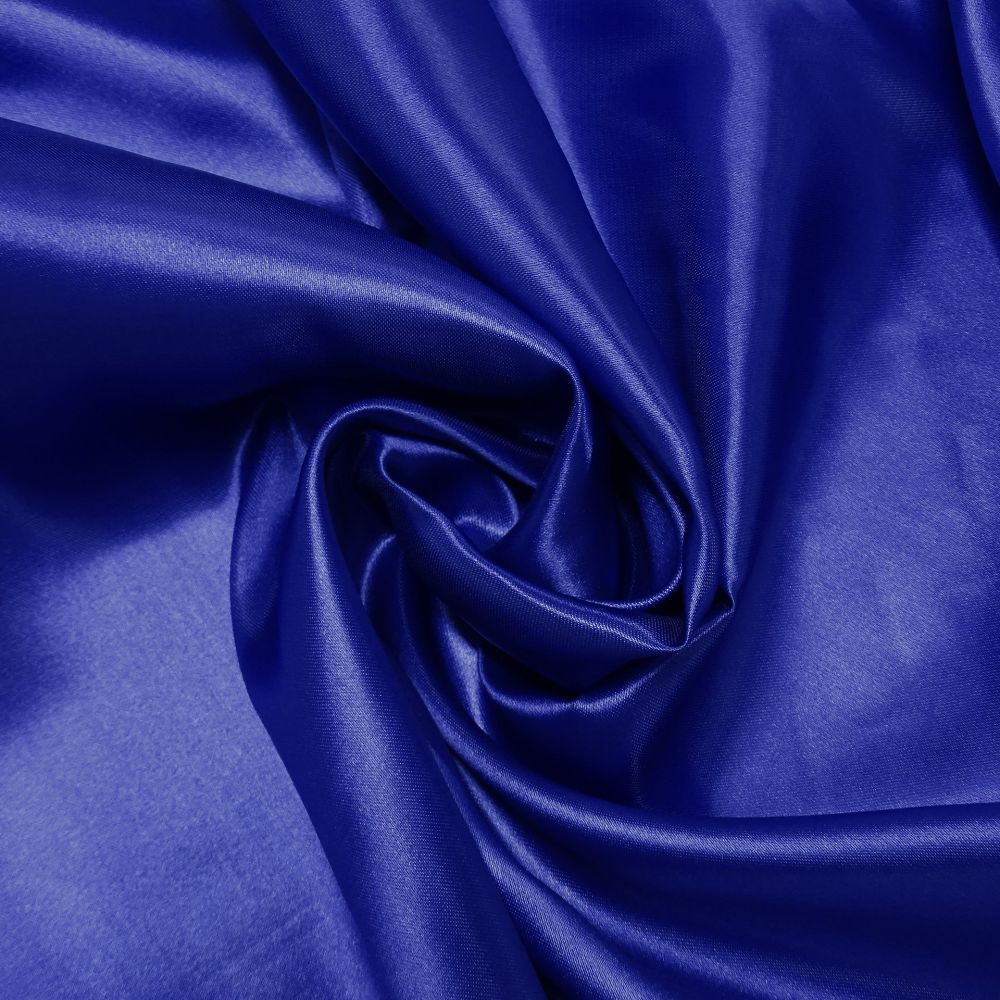 Tecido Cetim Charmousse Cor Azul Carbono, Pantone: 18-3963 TCX Spectrum Blue 