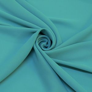 Tecido Crepe Georgete Premium Cor Azul Tiffany Fosco, Pantone: 15-5217TCX Blue Turquoise 