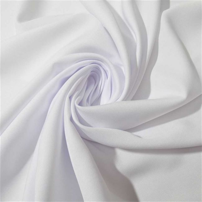 Tecido Alfaiataria Gabardine Bi Stret Branco , Pantone: White 