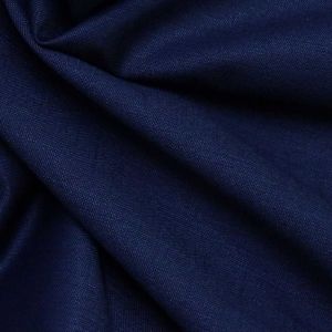 Tecido Alfaiataria Gabardine de Microfibra Cor Azul Marinho Dupla Face, Pantone: 19-3933TCX  