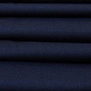 Tecido Lã Fria Pura, Twill Premium Super 120, Prunel Leve Flanel Tinto, Cor Azul Marinho 