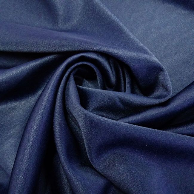 Tecido Alfaiataria Spandex Premium Elastano Cor Azul Marinho Noite , Pantone: 19-3933TCX Medieval 