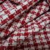 Tecido Alfaiataria Tweed Com Lã, Cores Vermelha e Off White 