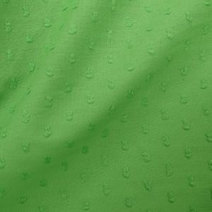 Tecido Cambraia de Algodão Bordada Point Sprit Cor Verde Limão, Pantone: 15-0545TCX Jasmine Green