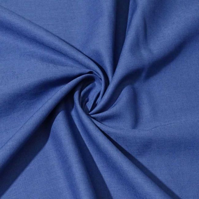 Tecido Cambraia de Linho Misto Premium Natural Azul Indy Blue