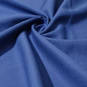 Tecido Cambraia de Linho Misto Premium Natural Azul Indy Blue
