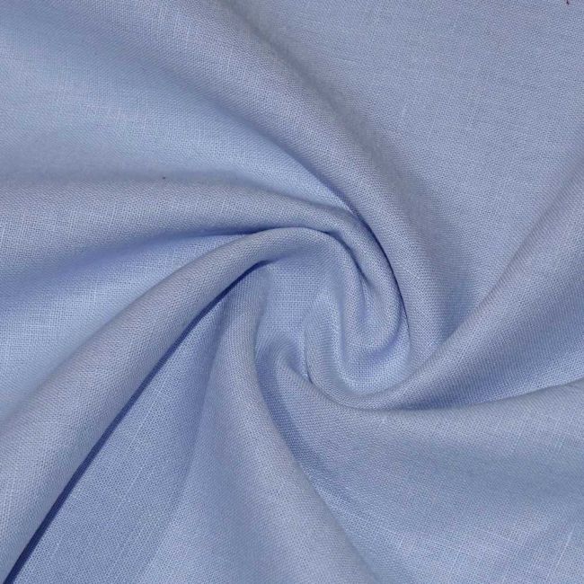 Tecido Cambraia de Linho Misto Premium Natural Azul Serenity 