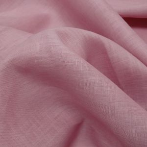 Tecido Cambraia de Linho Puro Premium, Cor Rosê Intenso, Pantone: 15-1912TCX Sea Pink 
