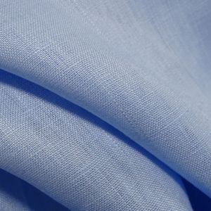 Tecido Cambraia de Linho Puro Premium, Cor Azul Céu, Pantone: 15-4105 TCX Angel Falls 