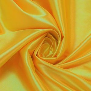 Tecido Cetim Span Cor Amarelo Sol, Pantone: 15-1062TCX Gold Fusion 