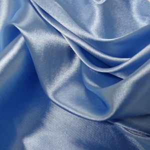 Tecido Cetim Span Cor Azul Serenity, Pantone: 14-4122 TCX Airy Blue 