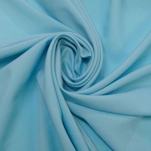Tecido Crepe Aya Span Seda Pluma, Cor Azul Turquesa, Pantone: 13-4810 TCX Limpet Shell
