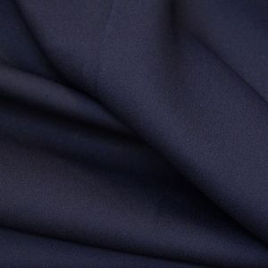 Tecido Crepe Georgete Premium Cor Azul Navy Escuro, Pantone: 19-4111 TCX Pageant Blue 