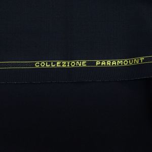 Tecido Lã Fria Pura Paramount, Twill Premium Super 120, Prunel Leve Flanel Tinto, Cor Preta