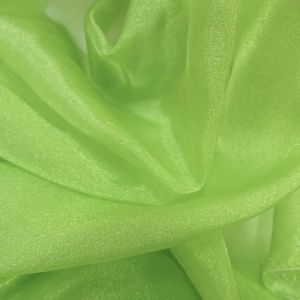 Tecido Organza Premium Poliamida Verde com cor Verde Claro 