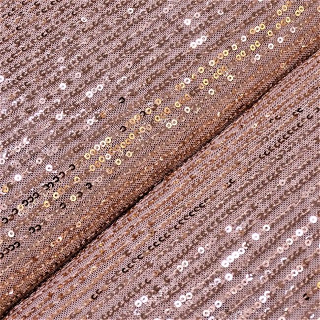 Tecido Paetê Vogue Span Cor Rosê Gold, Pantone: 14-1316TCX Dusty Pink 
