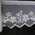 Tecido Renda Litúrgica Bordados Com Floral Cor Branca 0,30M de Largura , Pantone: White 