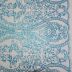 Tecido Renda Tule Desenhos em Glitter Provenza Premium Cor Azul Serenity 