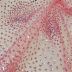 Tecido Renda Tule Em Glitter Cor Rosa Quartzo, Pantone: 13-2005TCX  