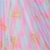 Tecido Tule De Malha Span Digital, Estampa Listras Rosa e Azul Claro 