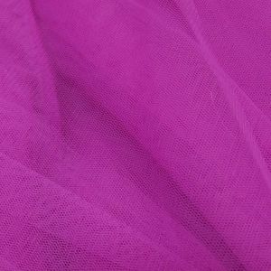 Tecido Tule Ilusion Premium Poliamida, Cor Fúcsia Rosada, Pantone: 17-2624 TCX Rose Violet  