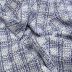 Tecido Tweed De Malha Spandex Lãnzinha Lurex Cores Branco e Azul 